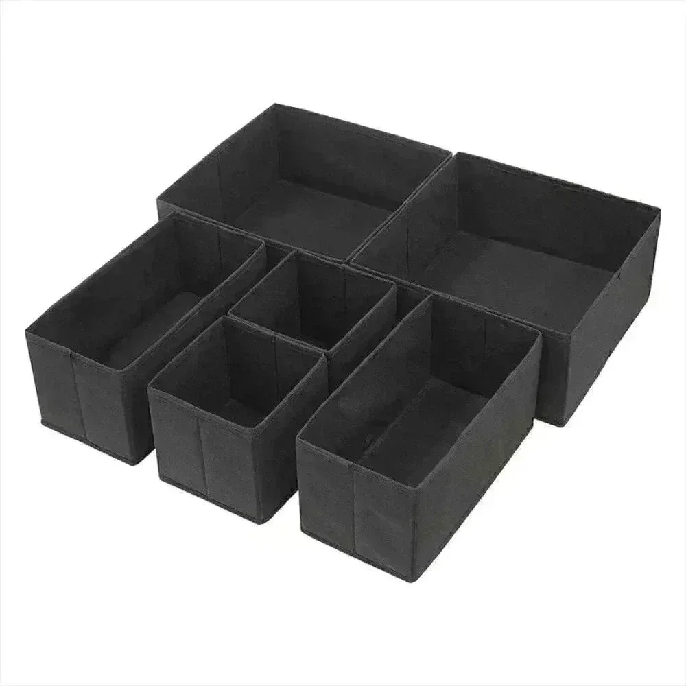 Black Canvas Square Storage Bin NEW
